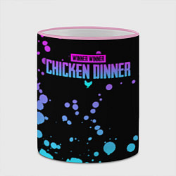 Кружка 3D Chicken Dinner, цвет: 3D-розовый кант — фото 2