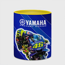 Кружка 3D Valentino Rossi, цвет: 3D-белый + желтый — фото 2