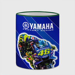 Кружка 3D Valentino Rossi, цвет: 3D-зеленый кант — фото 2