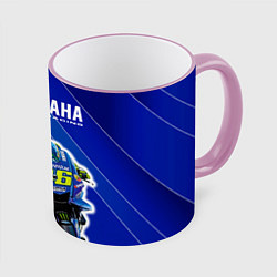 Кружка 3D Valentino Rossi, цвет: 3D-розовый кант