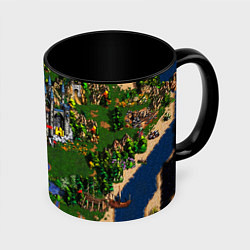 Кружка 3D Heroes of Might and Magic, цвет: 3D-белый + черный