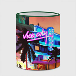 Кружка 3D GTA: VICE CITY, цвет: 3D-зеленый кант — фото 2