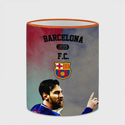 Кружка 3D Messi, цвет: 3D-оранжевый кант — фото 2