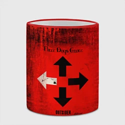 Кружка 3D Three Days Grace, цвет: 3D-красный кант — фото 2