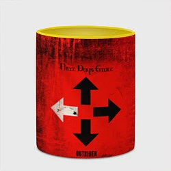 Кружка 3D Three Days Grace, цвет: 3D-белый + желтый — фото 2