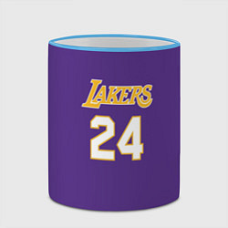 Кружка 3D Los Angeles Lakers Kobe Brya, цвет: 3D-небесно-голубой кант — фото 2