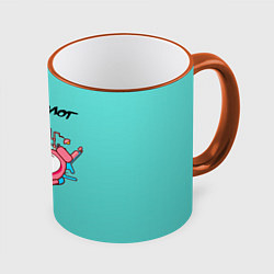 Кружка 3D Стоматолог, цвет: 3D-оранжевый кант