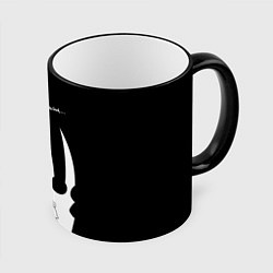 Кружка 3D Hollow Knight, цвет: 3D-черный кант