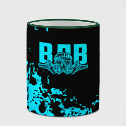 Кружка 3D ВДВ, цвет: 3D-зеленый кант — фото 2