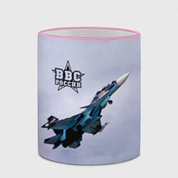 Кружка 3D ВВС России, цвет: 3D-розовый кант — фото 2