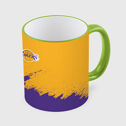 Кружка 3D LA LAKERS, цвет: 3D-светло-зеленый кант