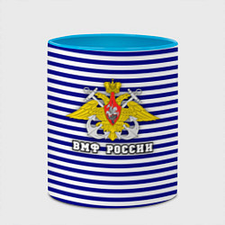 Кружка 3D Тельняшка ВМФ, цвет: 3D-белый + небесно-голубой — фото 2