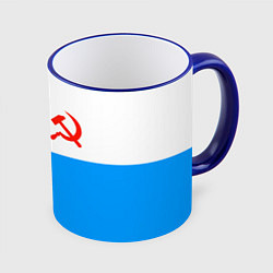 Кружка 3D ВМФ СССР, цвет: 3D-синий кант