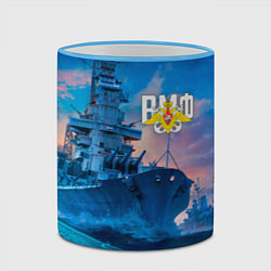 Кружка 3D ВМФ, цвет: 3D-небесно-голубой кант — фото 2