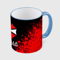 Кружка 3D UMBRELLA CORPORATION, цвет: 3D-небесно-голубой кант