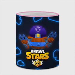 Кружка 3D Brawl Stars Darryl, цвет: 3D-розовый кант — фото 2