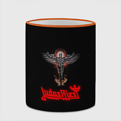 Кружка 3D Judas Priest, цвет: 3D-оранжевый кант — фото 2