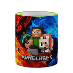 Кружка 3D MINECRAFT, цвет: 3D-светло-зеленый кант — фото 2
