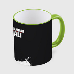 Кружка 3D Muhammad Ali, цвет: 3D-светло-зеленый кант
