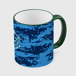 Кружка 3D ВДВ СССР, цвет: 3D-зеленый кант