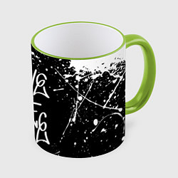 Кружка 3D GROVE STREET GTA, цвет: 3D-светло-зеленый кант