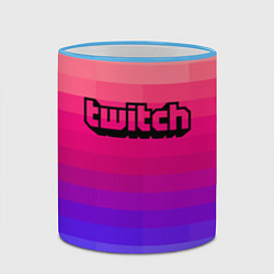 Кружка 3D TWITCH, цвет: 3D-небесно-голубой кант — фото 2