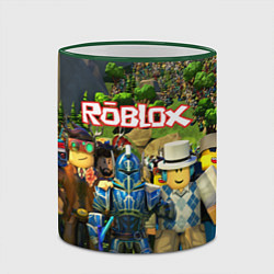 Кружка 3D ROBLOX, цвет: 3D-зеленый кант — фото 2