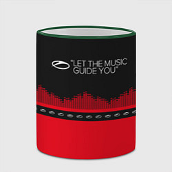Кружка 3D ASOT Let The Music Guide You, цвет: 3D-зеленый кант — фото 2