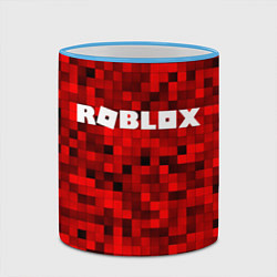 Кружка 3D Roblox, цвет: 3D-небесно-голубой кант — фото 2