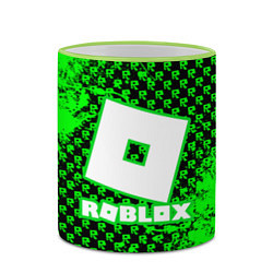 Кружка 3D Roblox, цвет: 3D-светло-зеленый кант — фото 2