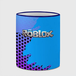 Кружка 3D Roblox, цвет: 3D-синий кант — фото 2