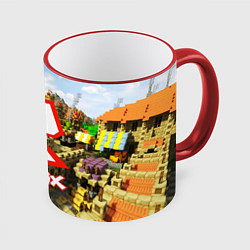 Кружка 3D ROBLOX, цвет: 3D-красный кант