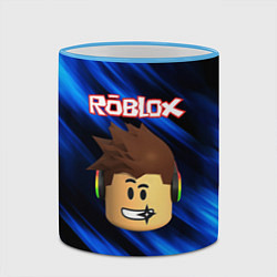 Кружка 3D ROBLOX, цвет: 3D-небесно-голубой кант — фото 2