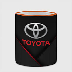 Кружка 3D TOYOTA, цвет: 3D-оранжевый кант — фото 2