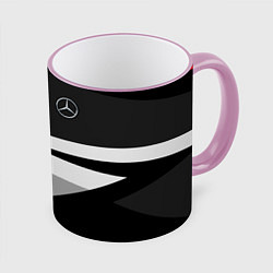 Кружка 3D Mercedes-Benz, цвет: 3D-розовый кант