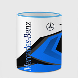 Кружка 3D Mercedes-Benz, цвет: 3D-небесно-голубой кант — фото 2