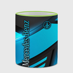 Кружка 3D Mercedes-Benz, цвет: 3D-светло-зеленый кант — фото 2