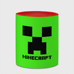 Кружка 3D MINECRAFT, цвет: 3D-белый + красный — фото 2