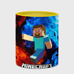 Кружка 3D MINECRAFT, цвет: 3D-белый + желтый — фото 2