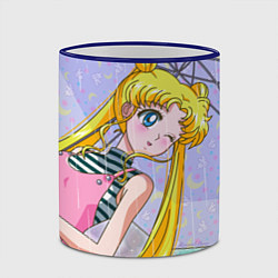 Кружка 3D Sailor Moon, цвет: 3D-синий кант — фото 2