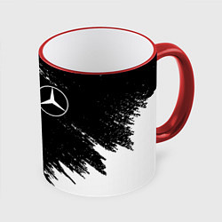 Кружка 3D MERCEDES, цвет: 3D-красный кант