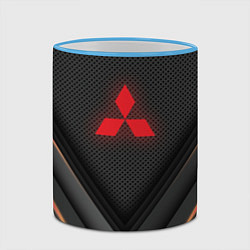 Кружка 3D MITSUBISHI, цвет: 3D-небесно-голубой кант — фото 2