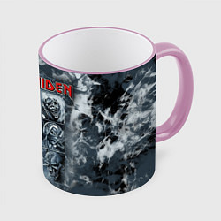 Кружка 3D Iron Maiden, цвет: 3D-розовый кант