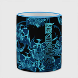 Кружка 3D Iron Maiden, цвет: 3D-небесно-голубой кант — фото 2
