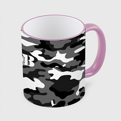 Кружка 3D Пограничные Войска, цвет: 3D-розовый кант