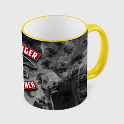 Кружка 3D Five Finger Death Punch, цвет: 3D-желтый кант