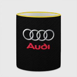 Кружка 3D AUDI, цвет: 3D-желтый кант — фото 2