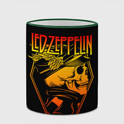 Кружка 3D Led Zeppelin, цвет: 3D-зеленый кант — фото 2