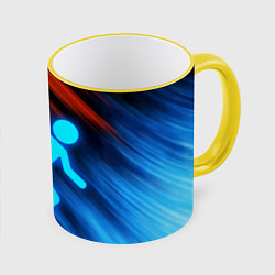 Кружка 3D PORTAL, цвет: 3D-желтый кант