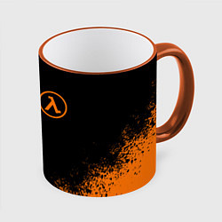Кружка 3D HALF-LIFE, цвет: 3D-оранжевый кант